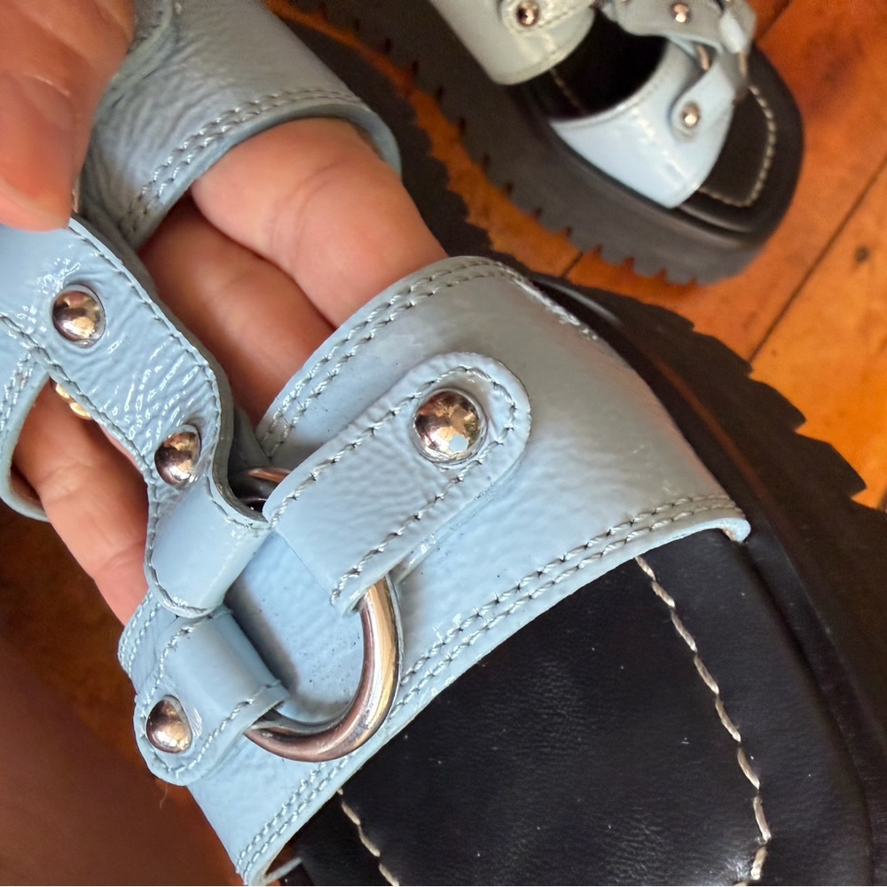 Atlas Sandal Sky Blue Platform Sandals - Picture 8 of 11